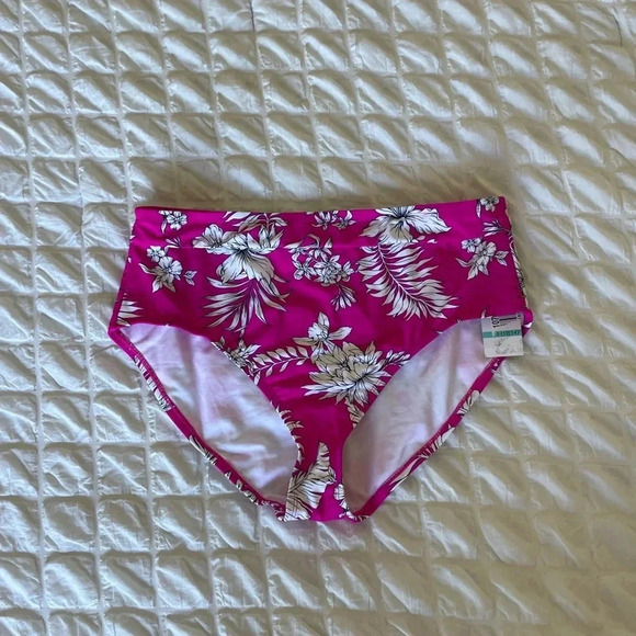 California Waves pink floral bikini bottom - Picture 4 of 11